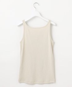 自由区 L 【洗える】ソフトリブ タンクトップ