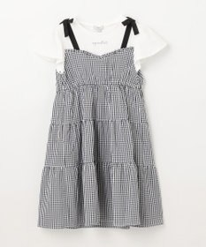 ANY KIDS サッカー ギンガム ワンピース