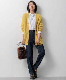 23区 【Oggi11月号掲載】ブラッシュドアルパカ ニットカーディガン