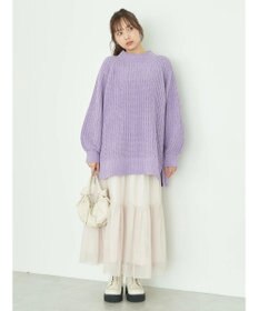 earth music&ecology ティアードチュールスカート