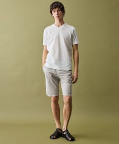 JOSEPH ABBOUD 【オーガニックコットン使用・日本製】JOEコットンサッカー Vネック Tシャツ