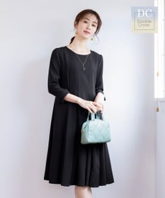 Tiaclasse L 【ダブルクロス】【洗える】ラインワンピース