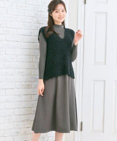 Feroux ジレ付きニット ワンピース
