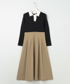 Feroux 襟付きドッキング ワンピース