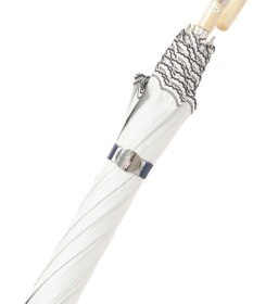 MOONBAT 【1級遮光/遮熱/UV】POLO RALPH LAUREN（ポロ ラルフローレン）晴雨兼用日傘  ストライプ スカラ刺繍 長傘