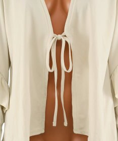 San-ai Resort（三愛水着楽園） 【UPF50＋】　フリル羽織り　M　　【San-ai Resort（サンアイリゾート）】