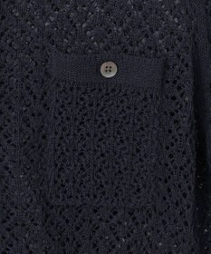 J.PRESS LADIES L LINEN COTTON BLEND ニット カーディガン