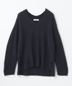 ANY ウールブレンドバルキーニット Vネック