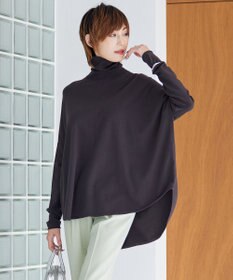ICB 【洗える】ヴィスコースワイド ハイネックプルオーバー