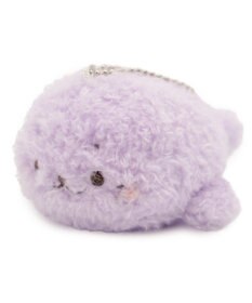 Mother garden しろたん ふわふわキーホルダー 《紫》 単品