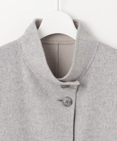 J.PRESS LADIES 【リバーシブル】ウールナイロンリバー スタンドカラー コート