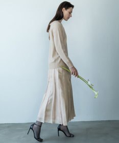 自由区 【カトリエムブーケ】Soyeux touche バックリボンプルオーバーニット