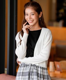 ANY SIS リブショートレングス カーディガン