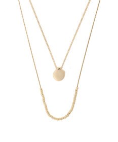 AMERICAN HOLIC メタルトップ＆ボールスライドチェーンＳＥＴネックレス