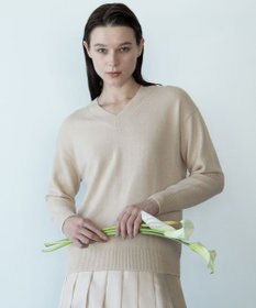 自由区 【カトリエムブーケ】Soyeux touche バックリボンプルオーバーニット