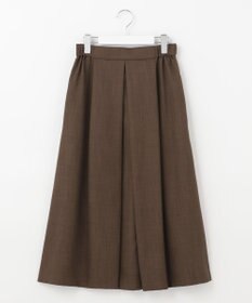 自由区 【接触冷感・速乾・UVカット・撥水・防シワ】リネンライクツイル タックスカート