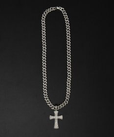 WEGO Mモチーフラインストーンネックレス