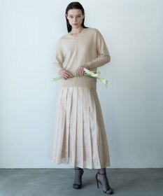 自由区 【カトリエムブーケ】Soyeux touche バックリボンプルオーバーニット