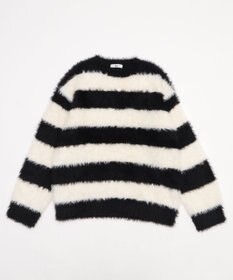 WEGO 【2025秋冬新作/ユニセックス着用ITEM/MLサイズ展開】フェザーニットプルオーバー