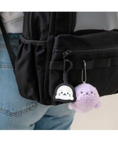 Mother garden しろたん ふわふわキーホルダー 《紫》 単品