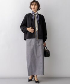 23区 L 【先行予約】2WAYストレッチタフタ ギャザーブルゾン