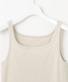 自由区 L 【洗える】ソフトリブ タンクトップ