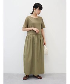 Green Parks Ｂ．ドッキングボリュームギャザーワンピース