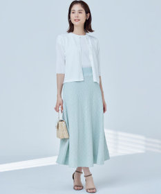 組曲 【2SET・WEB限定】フラワーレース5分袖ツイン ニット