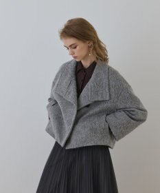 GRACE CONTINENTAL アルパカシャギージャケット