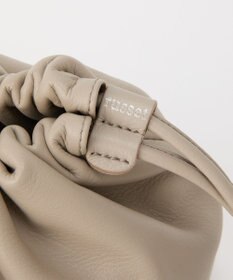 russet レザー巾着4WAYショルダーバッグ(CE-1454)