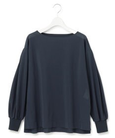 23区 【洗える】クリアトリコットジャージー ボートネック カットソー