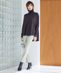 ICB 【洗える】ヴィスコースワイド ハイネックプルオーバー