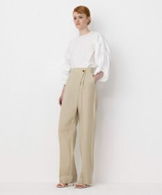 NAVE 【Nave・洗える】タイプライタークロス ギャザーブラウス