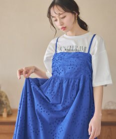 シフリー刺繍キャミワンピース / earth music&ecology