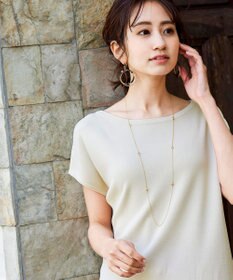 Tiaclasse 【日本製】どんなスタイルにも合わせやすいクリスタルネックレス