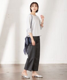 J.PRESS LADIES ストライプ プリント 剣先 スカーフ