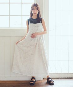 シフリー刺繍キャミワンピース / earth music&ecology