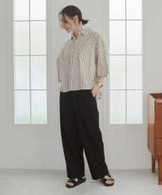 WEGO 【ANGIE VINTAGE】キャンブリックボイルオーバー半袖シャツ