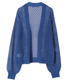 Green Parks 洗えるすかし編みニットカーディガン