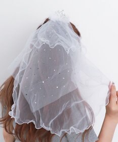 WEGO キラキラホワイトベール