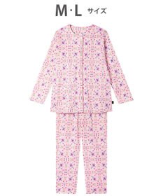 WACOAL パジャマ 長袖 長ズボン 綿100%(本体) 天竺素材 ミントン レディース NDX563 /ワコール