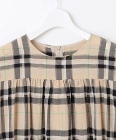 自由区 【カタログ掲載・洗える】シアーブライトチェック ワンピース