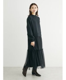 Green Parks ・ＳＵＧＡＲ　ＳＰＯＯＮ　チュールドッキングワンピース