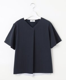 J.PRESS LADIES L 【WEB限定カラーあり・吸水速乾・イージーケア】ブロッキングジャージー カットソー