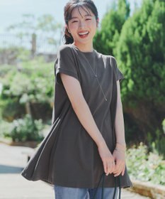 Tiaclasse 【新色追加】フレンチスリーブフレアカットソー