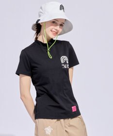 PW CIRCULUS 【WOMEN】メッシュコンビ モックネックT ゴルフウェア レディース