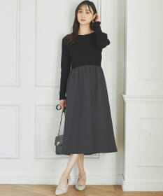 ANY SIS 【洗える】フクレジャカード ワンピース