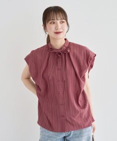 Green Parks ・ＥＬＥＮＣＡＲＥ　ＤＵＥ　ボウタイフレンチブラウス