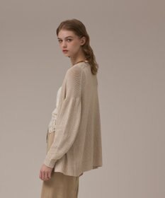 GRACE CONTINENTAL ラメルーズニットカーディガン