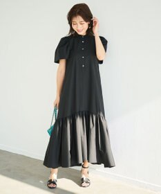 #Newans フレアヘムシャツワンピース